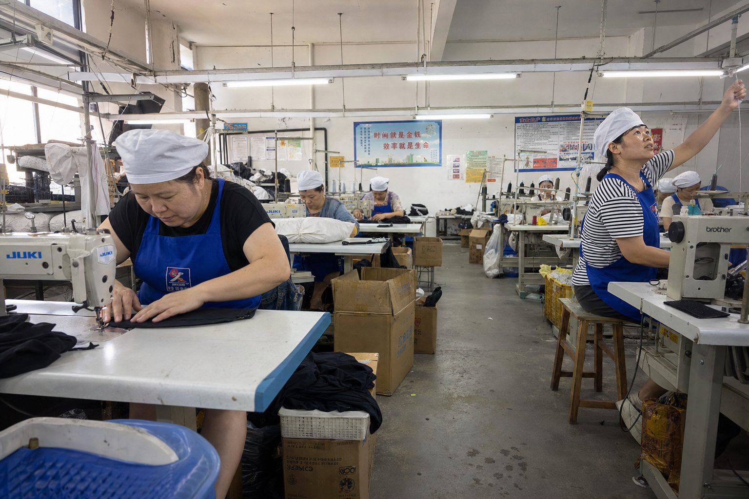 Modern GloveMark glove manufacturing factory interior