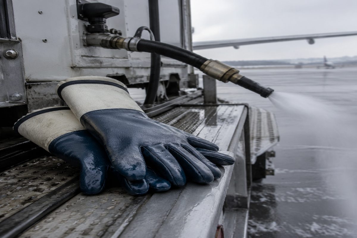 Sourcing Aircraft De-Icing Ramp Gloves for Glycol Spray, Cold Rails and Wet Grip