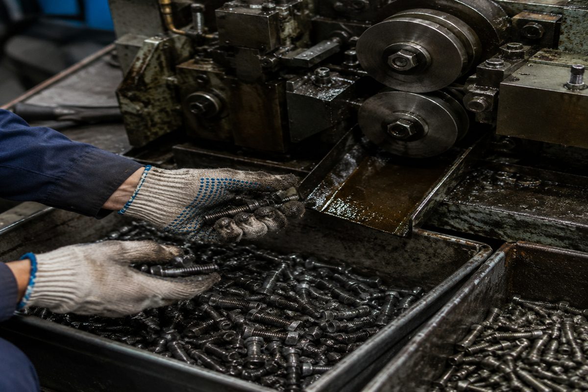 Fastener Manufacturing Gloves for Cold Heading, Thread Rolling and Oil Handling