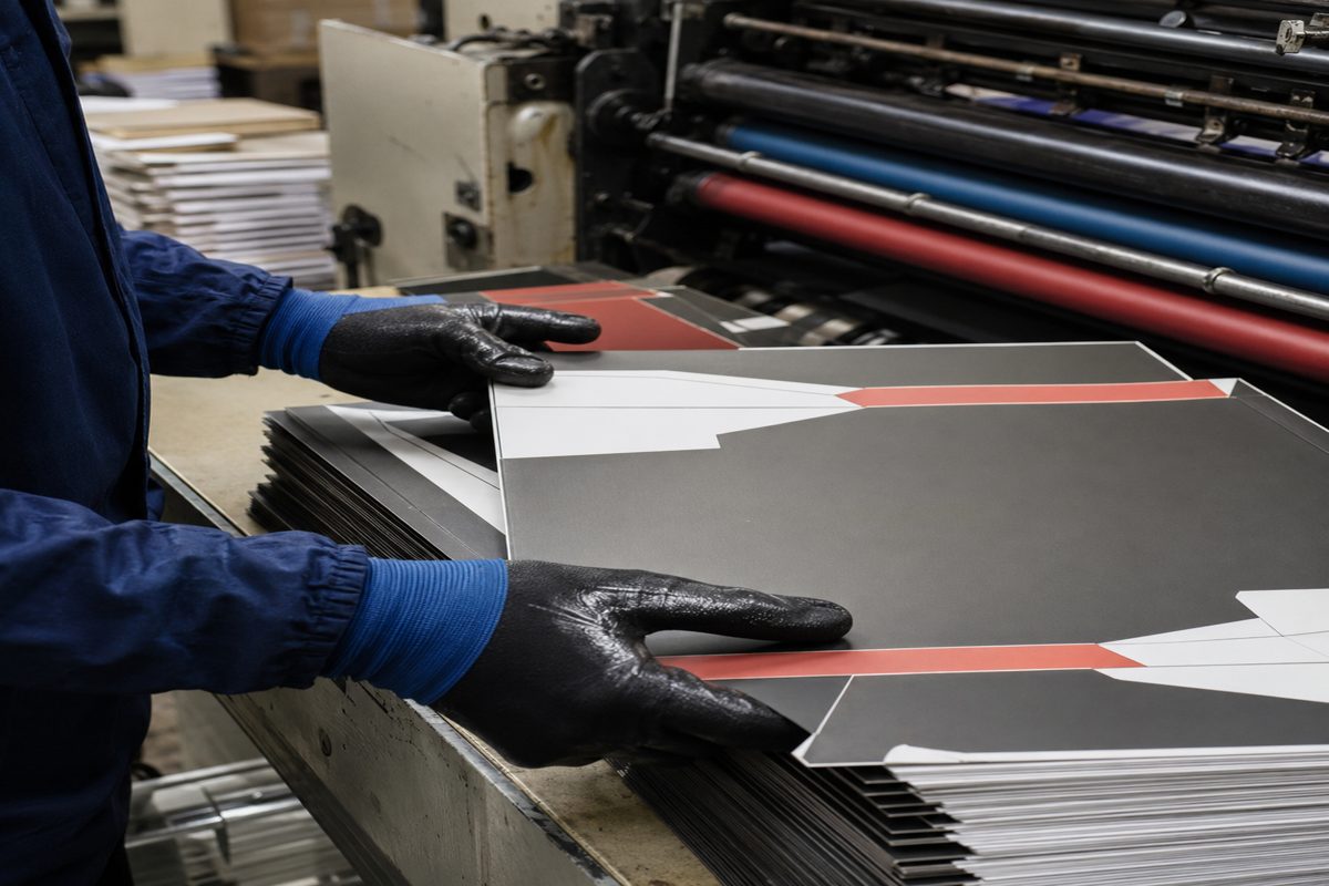 Printing and Packaging Pressroom Gloves: Specs That Survive Ink, Paper and Solvent